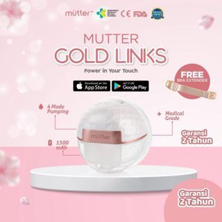 MUTTER GOLD LINKS Pompa ASI Elektrik Smart Wearable Handsfree Breast Pump