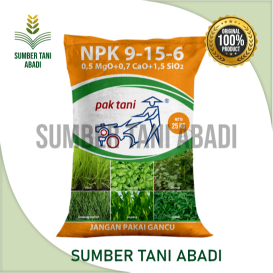 NPK 9-15-6 - 25KG - PUPUK NPK - PAK TANI