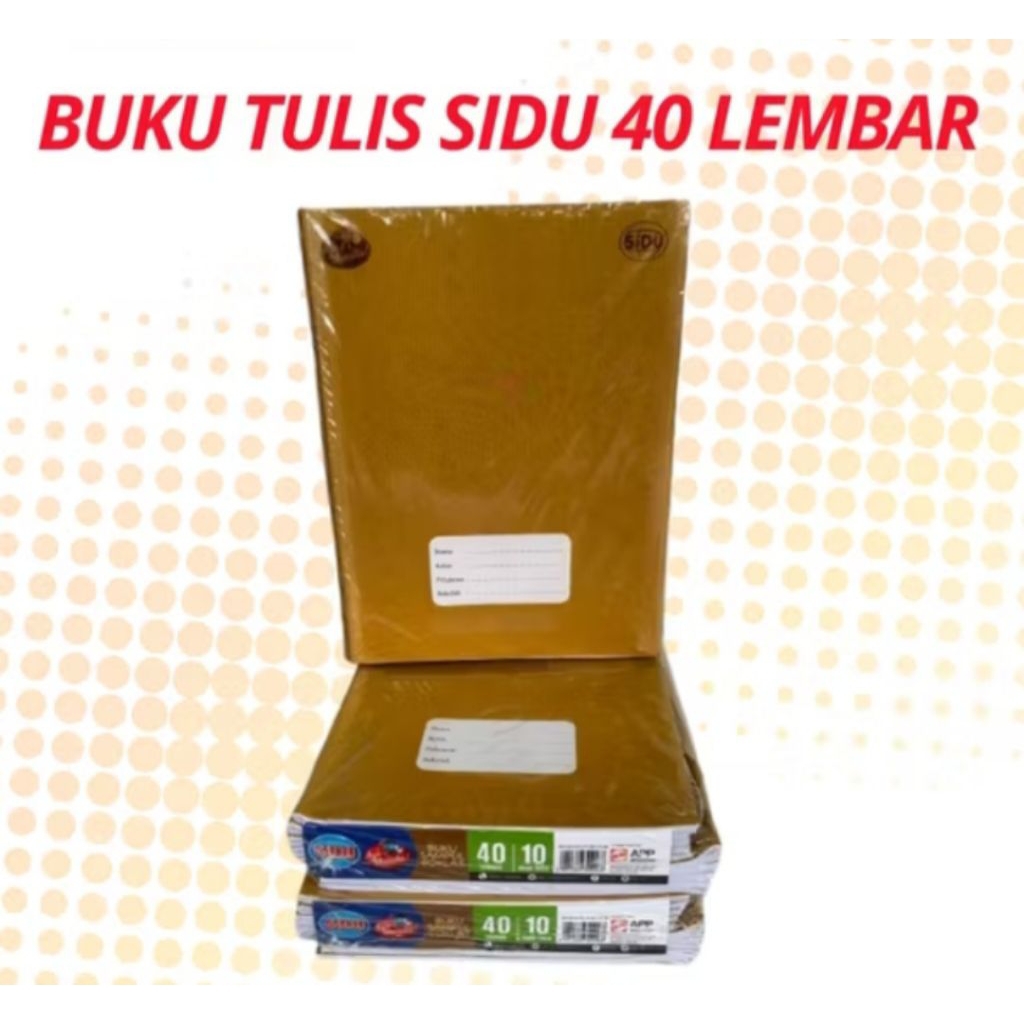 

BUKU SIDU SAMPUL COKELAT 40 LEMBAR SATU PACK ISI 10 PCS