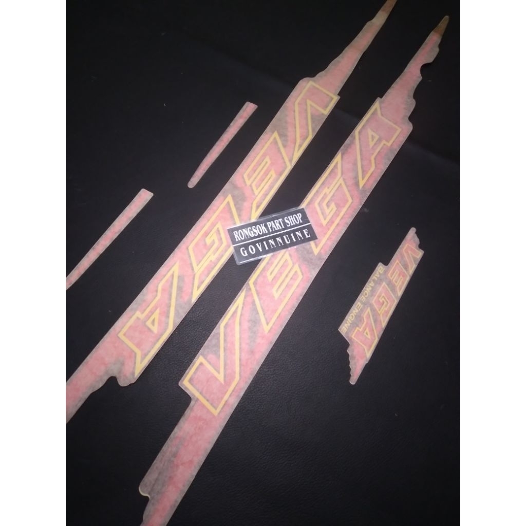 striping stiker sticker yamaha vega lama 99 98 merah ori asli