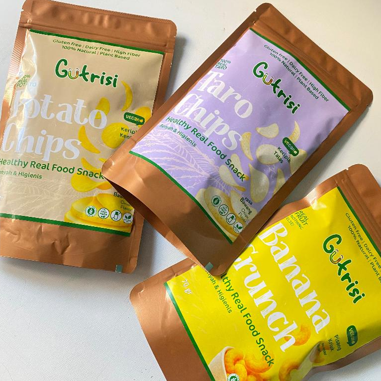 

Banana Crunch | Taro Chips | Potato Chips by Gutrisi Bebisuka | Keripik Pisang Talas Kentang