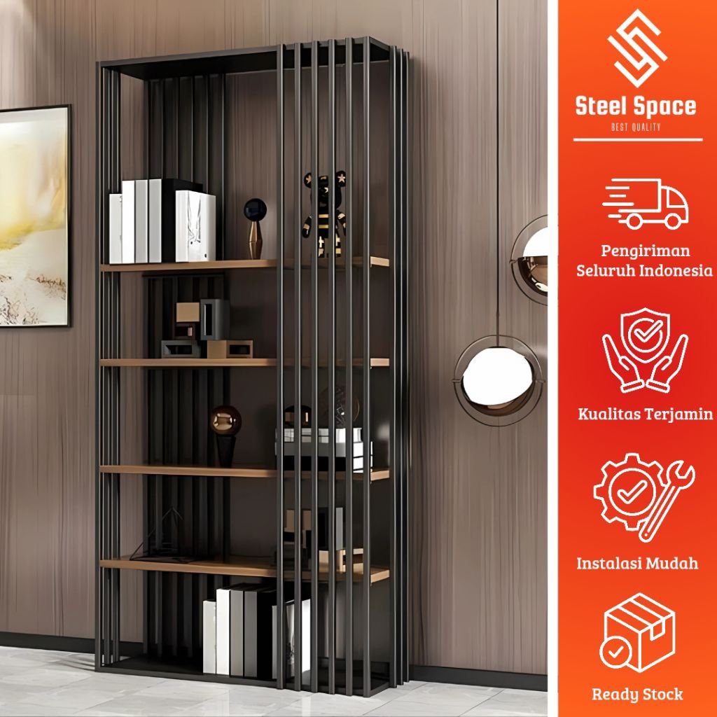 rak partisi kantor / rak partisi pajangan office / rak serbaguna estetik