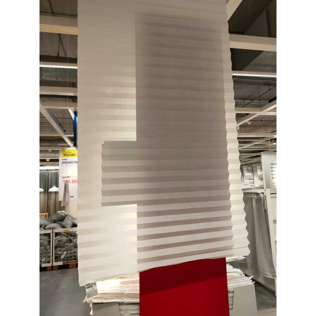 SIKSCHOTTIS Tirai lipat buat jendela, putih