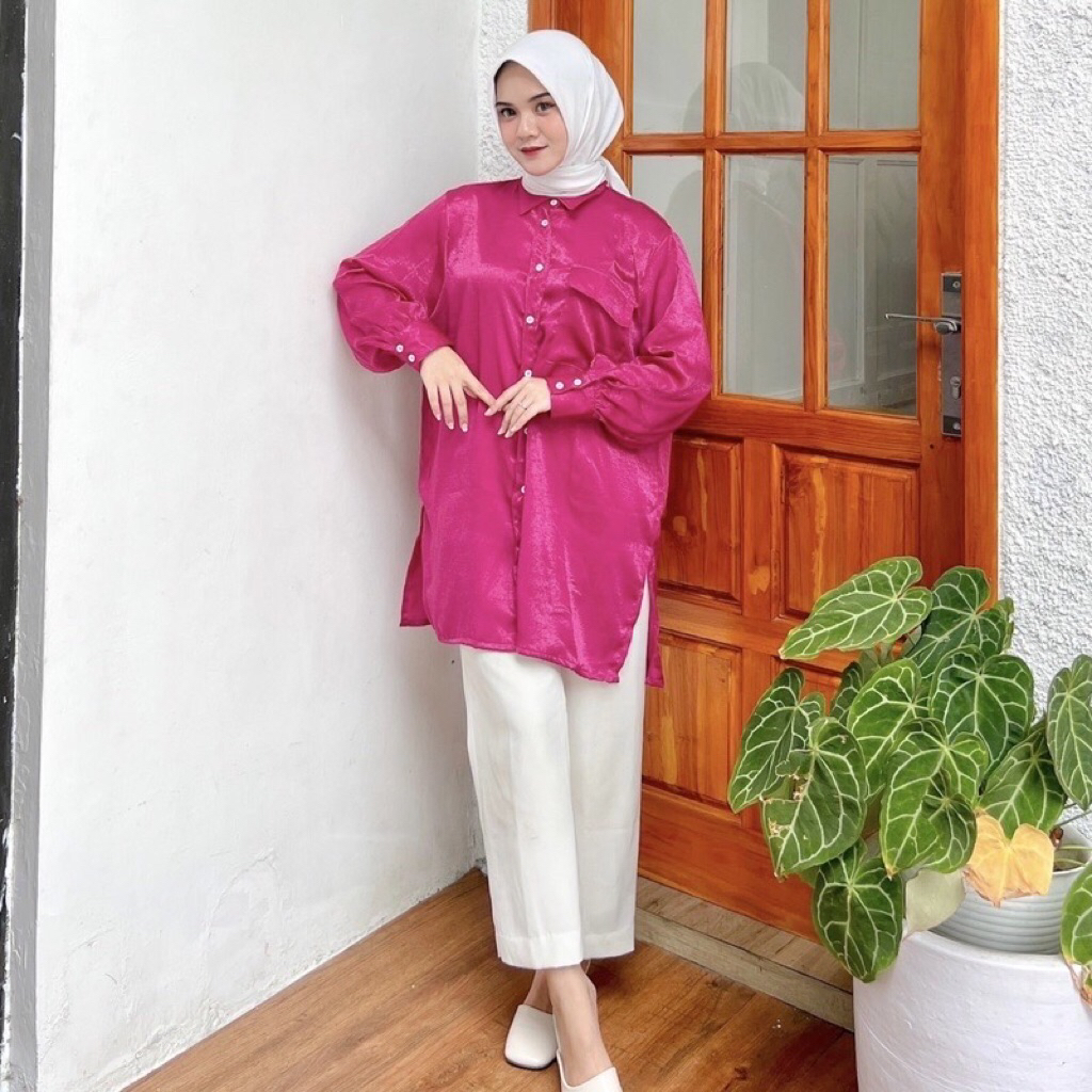Shimmering Shirt Fusia by DESYARA