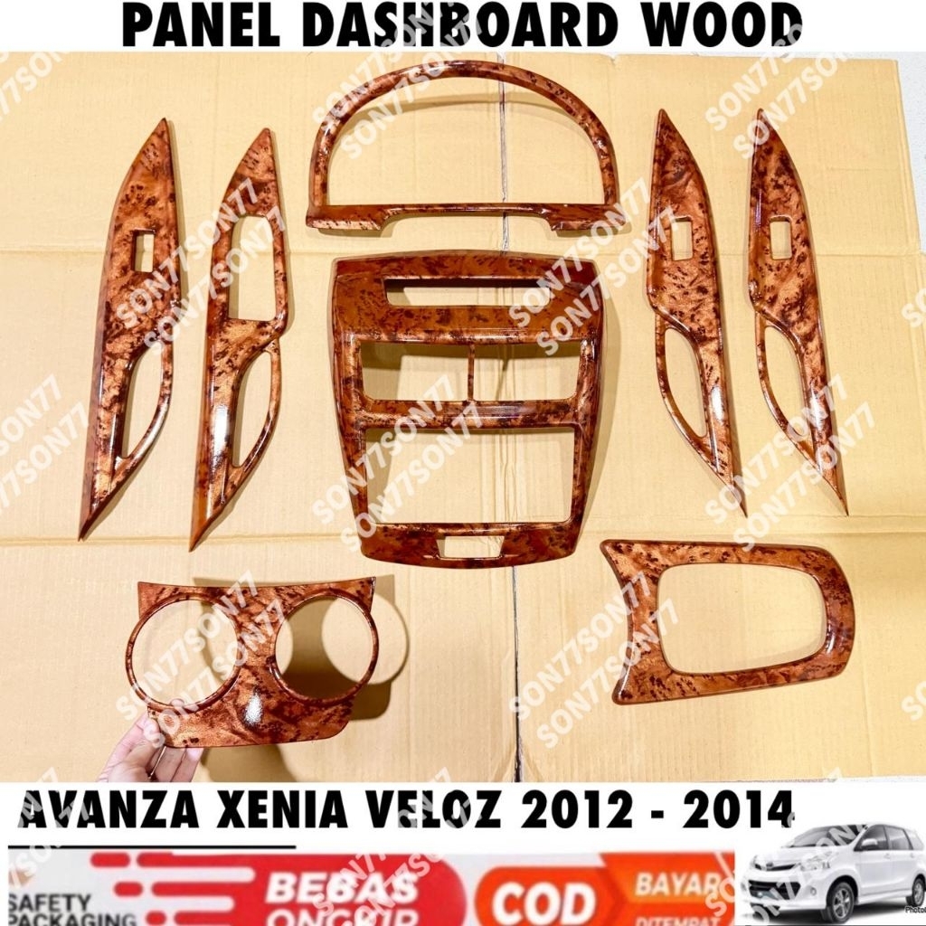 Panel Dashboard Wood All New Avanza Xenia Veloz 2012 2013 2014