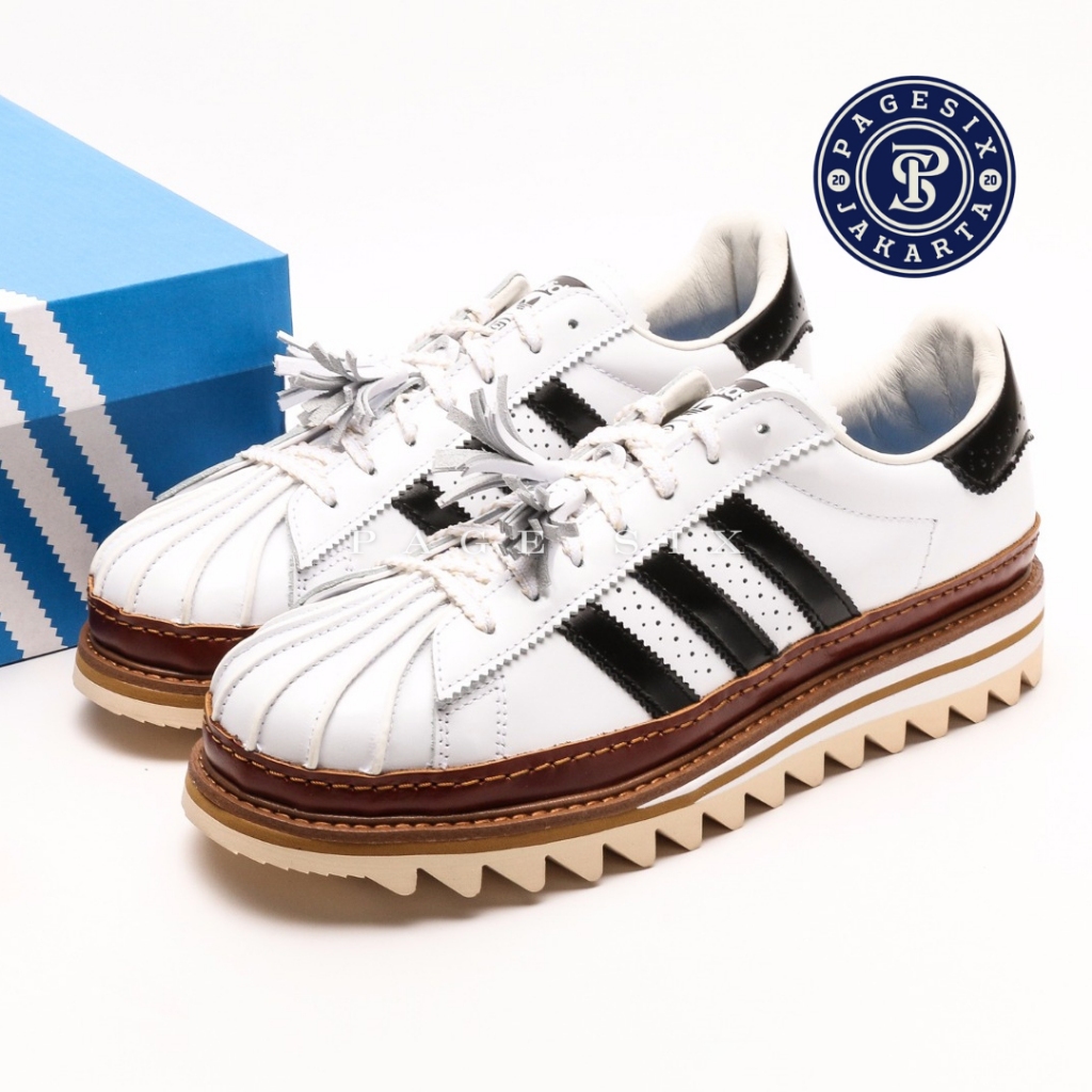 SIZE 40 READY STOCK - CLOT x Adidas Superstar White Black Crystal Sand (By Edison Chen) BNIB ORIGINA