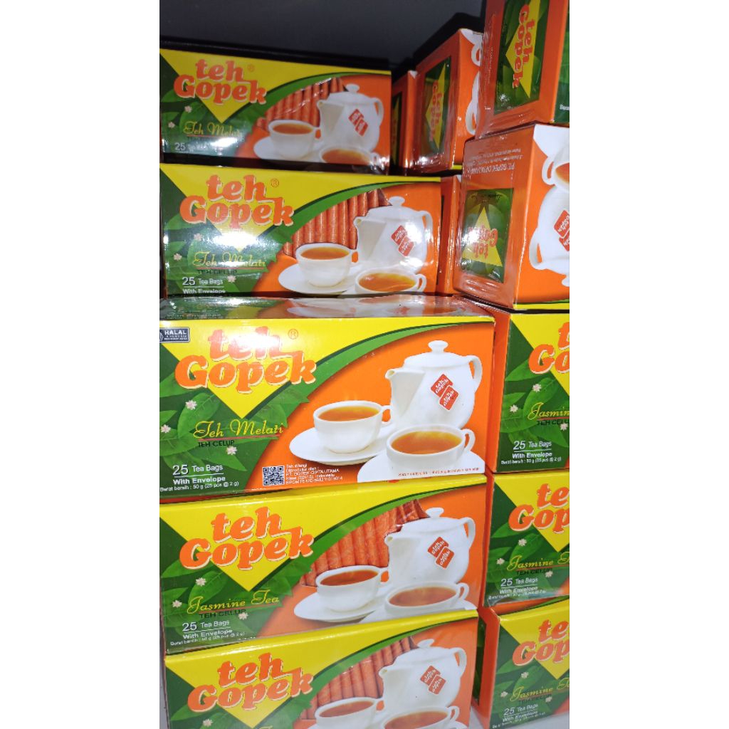 

Teh Gopek with envelope isi 25 kantong / Teh Melati / Teh Celup