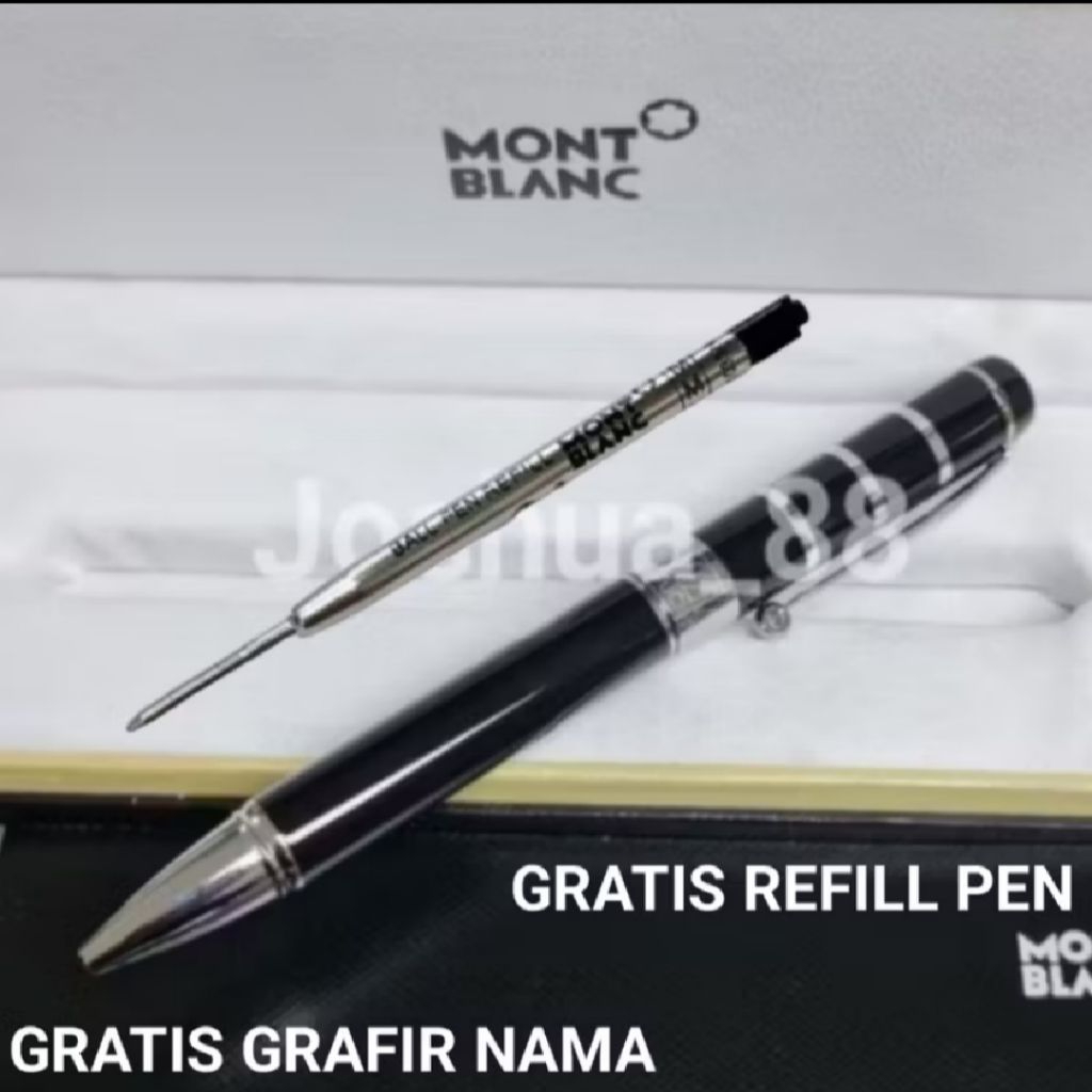 

Ballpoint Mewah Luxury Monbl@nc Free Refill Pen Gratis Grafir Nama Dan Box Exlusive