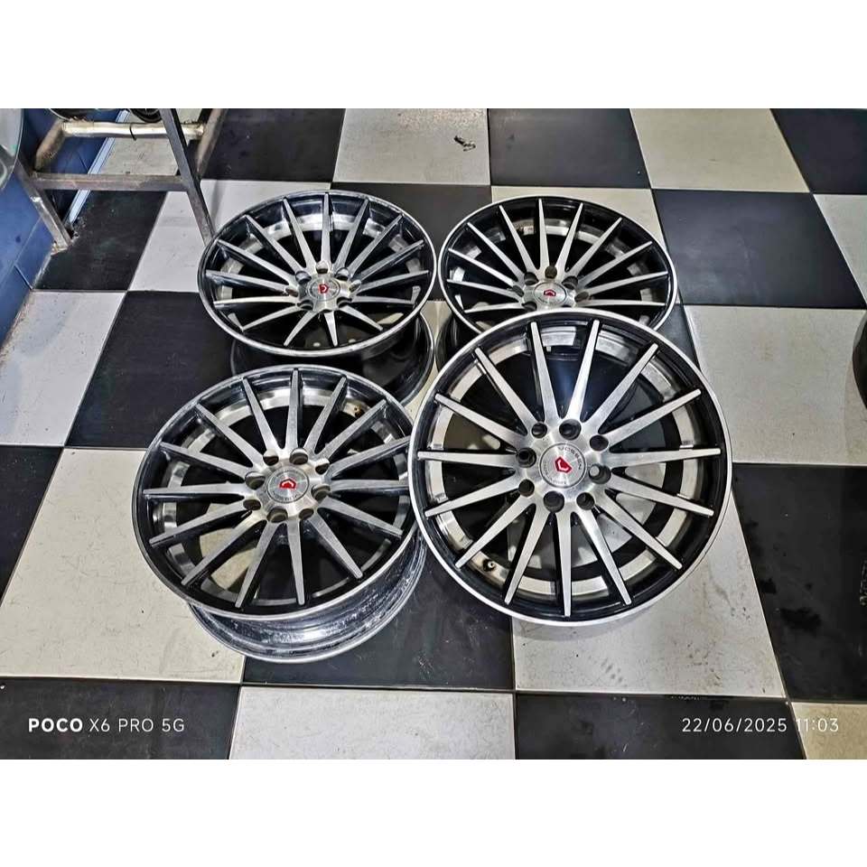 VELG MOBIL RACING VOSSEN RING 15 LEBAR 7/8 PCD 4X100, 4X114 ET38/25 PELEK