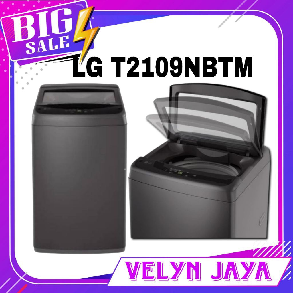 Mesin cuci 1 tabung LG 9kg mesin cuci LG 1 tabung 9 kg 2109nbtm