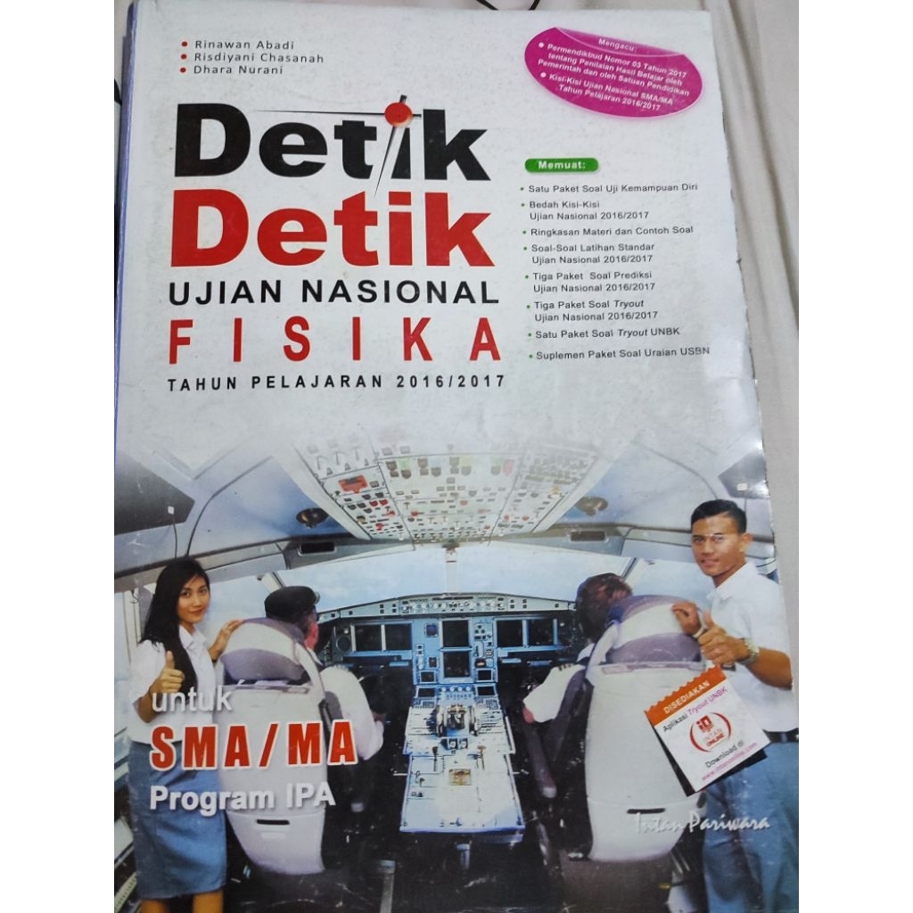 Buku Detik Detik UNBK Fisika SMA Penerbit Intan Pariwara