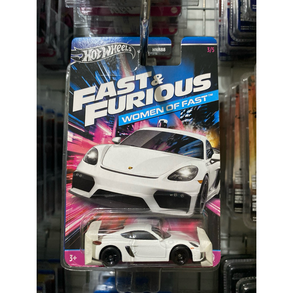Hotwheels Porsche 718 Cayman GT4 White Fast & Furious FF WOF