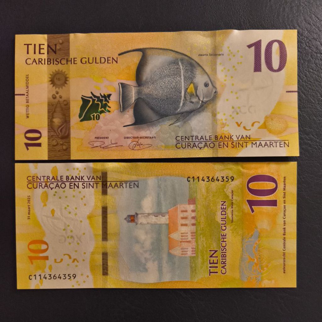 Uang Asing Curacao Pecahan 10 Gulden