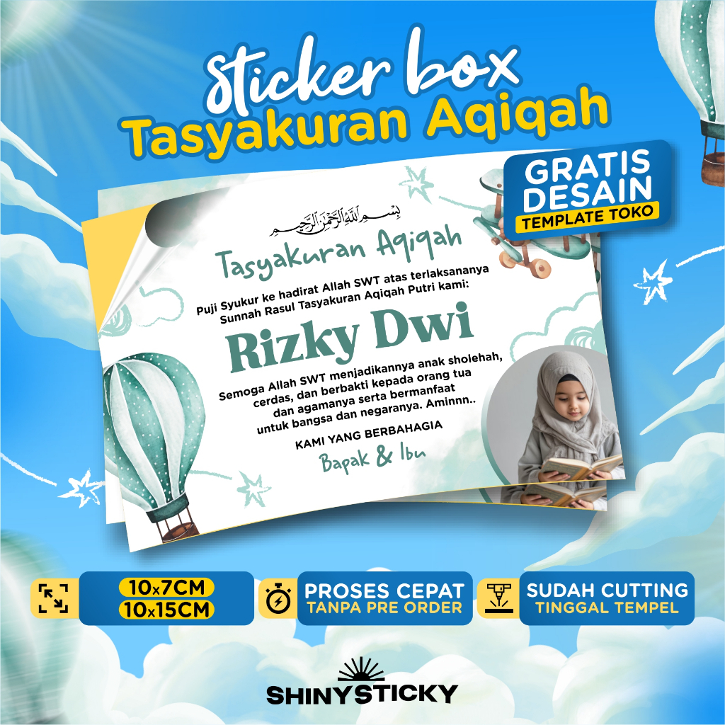 

Sticker Aqiqah Lucu Custom Nama & Foto Anak – Souvenir Aqiqah Unik
