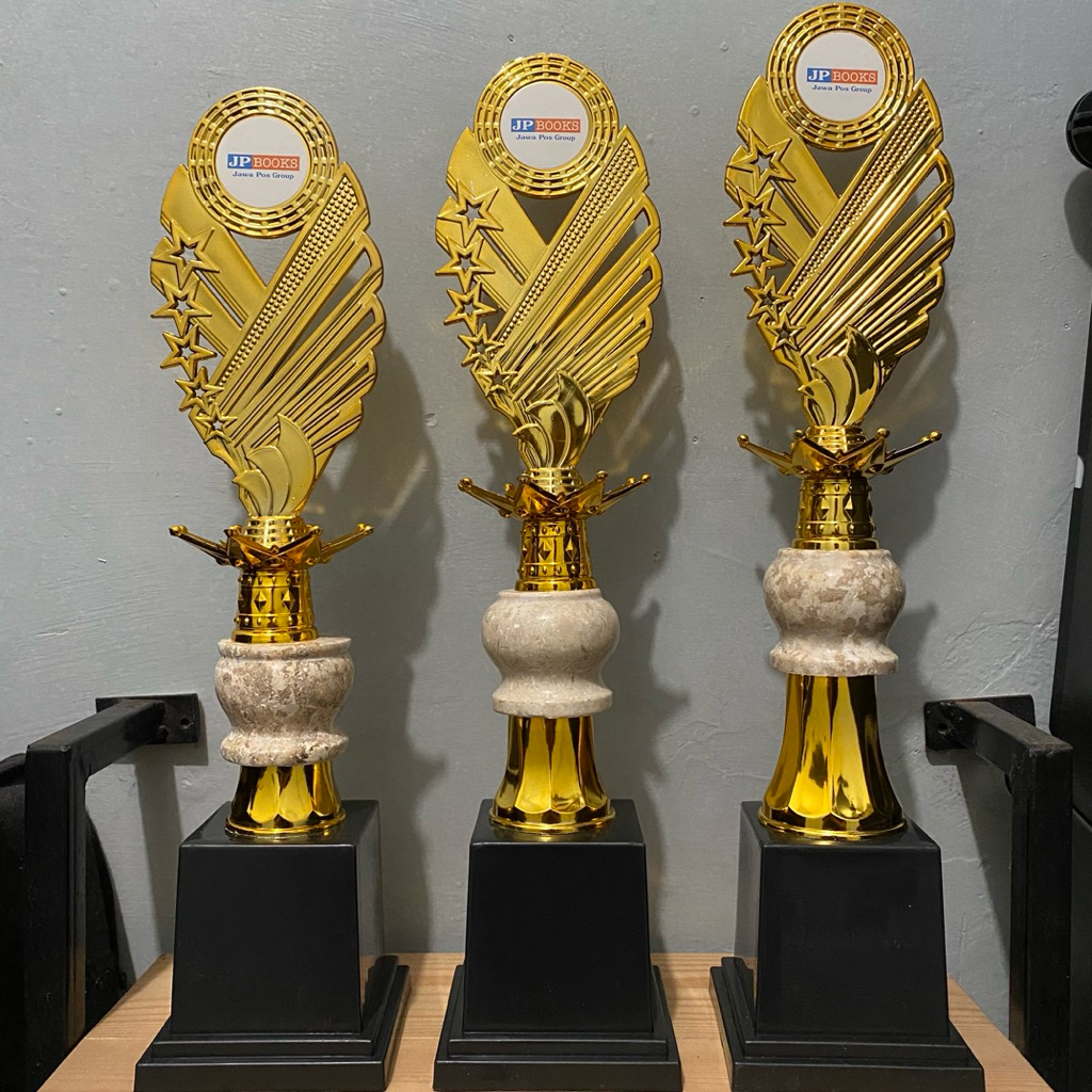 PIALA MARMER + MAHKOTA SATU SET JUARA 123 MURAH Premium/PIALA TROPY MARMER+MAHKOTA bahan premium