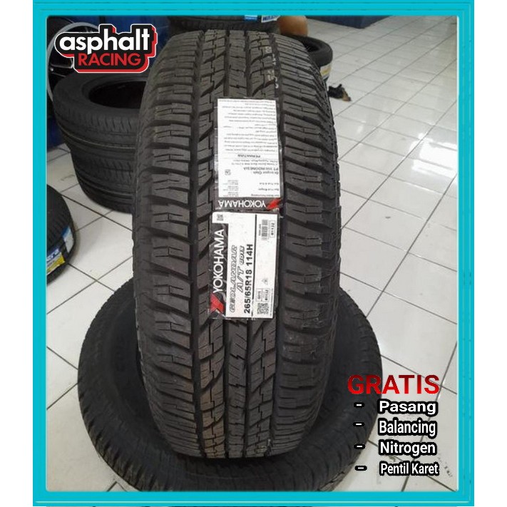 Ban Mobil Tubles Import Ukuran 265 65 R18 Merek Yokohama Geolandar A/T-G015