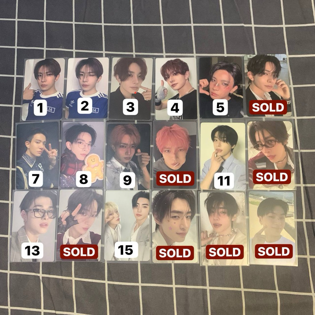 PHOTOCARD OFFICIAL ENNHYPEN HEESEUNG ITALIA TUSPI BOXING JAKE SPC SUNGHOON KALUNG STICKER SUNOO STUD