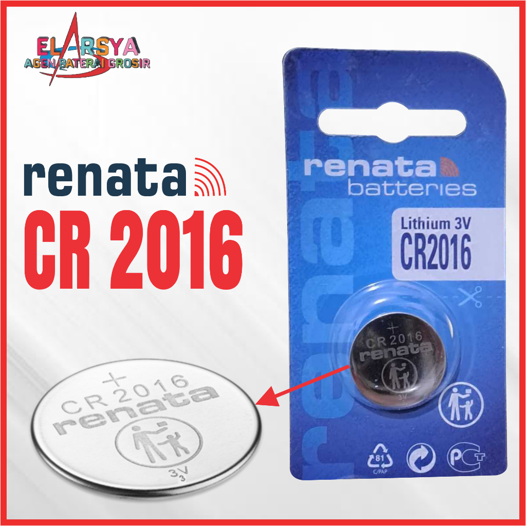 Baterai Renata cr2016 Original batre renata CR2016 3V