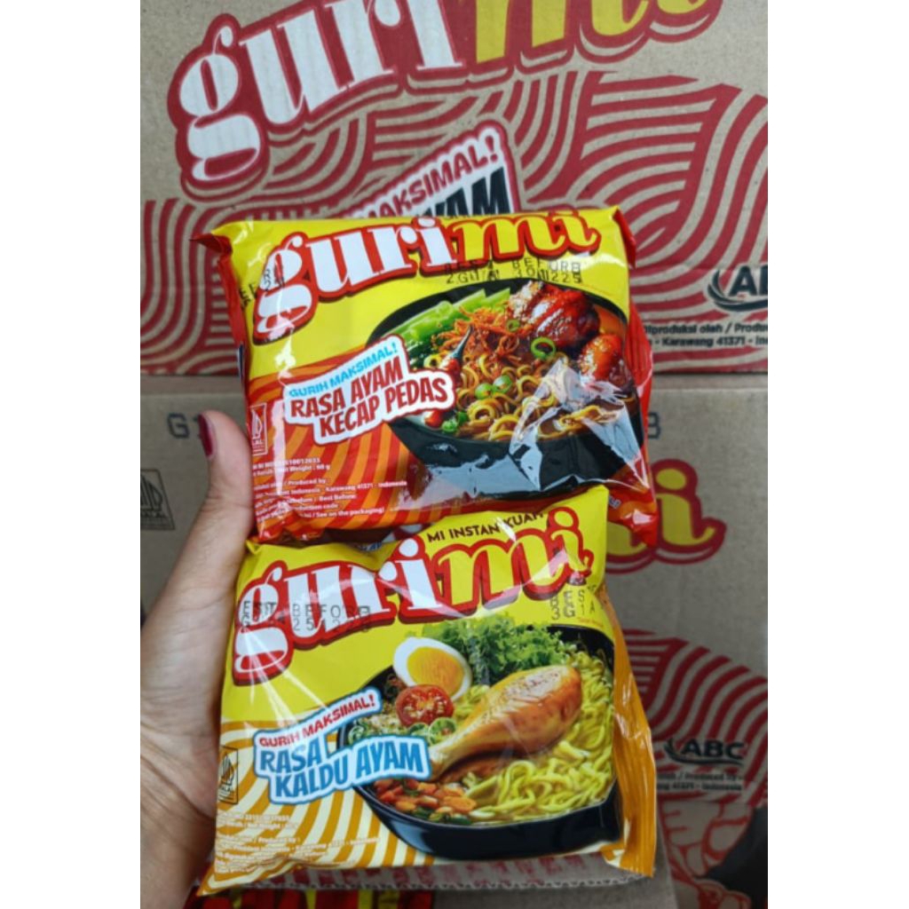 

promo mie gurimi kuah dan goreng 1 dus isi 40 bks