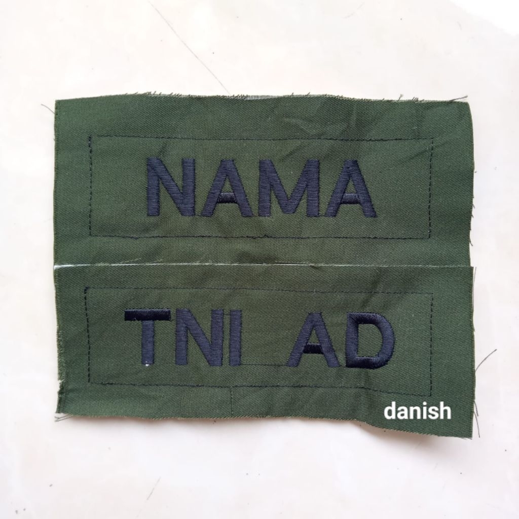 BET BORDIR NAMA SERAGAM PDL TNI,TNI AD,TNI AL,TNI AU