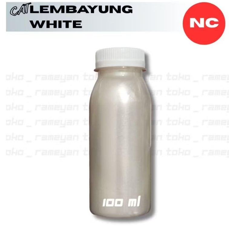 Cat Lembayung Putih NC 100ml, Pearl White ,Cat Mutiara Lembayung NC