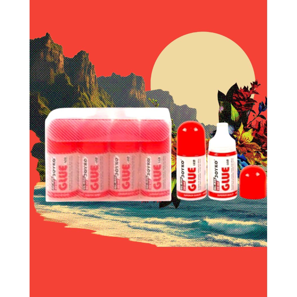 

lem cair jayko 1lsn.isi12.pcs untuk lem buku dan kartor dan lain.lain untuk kebutuhan di sekolah