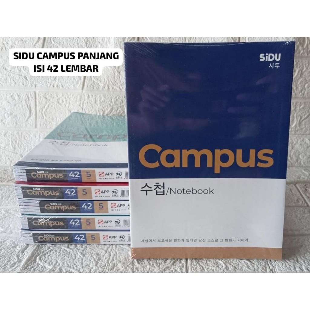 

BUKU TULIS SIDU CAMPUS MODEL PANJANG 1PAK 5 BUKU