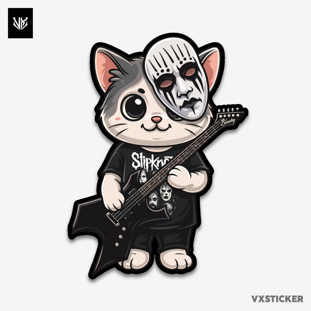 

Stiker/Sticker Kucing Band Lucu #30 VXSTICKER