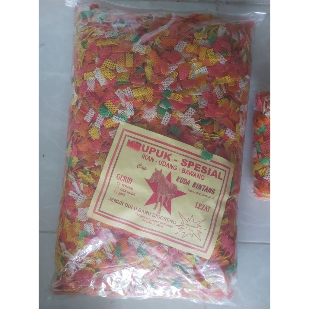 

kerupuk taro warna cap kuda bintang