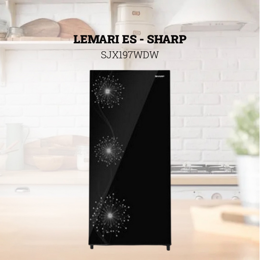 Kulkas SHARP 1 pintu kapasitas 185 liter SJX197WDW