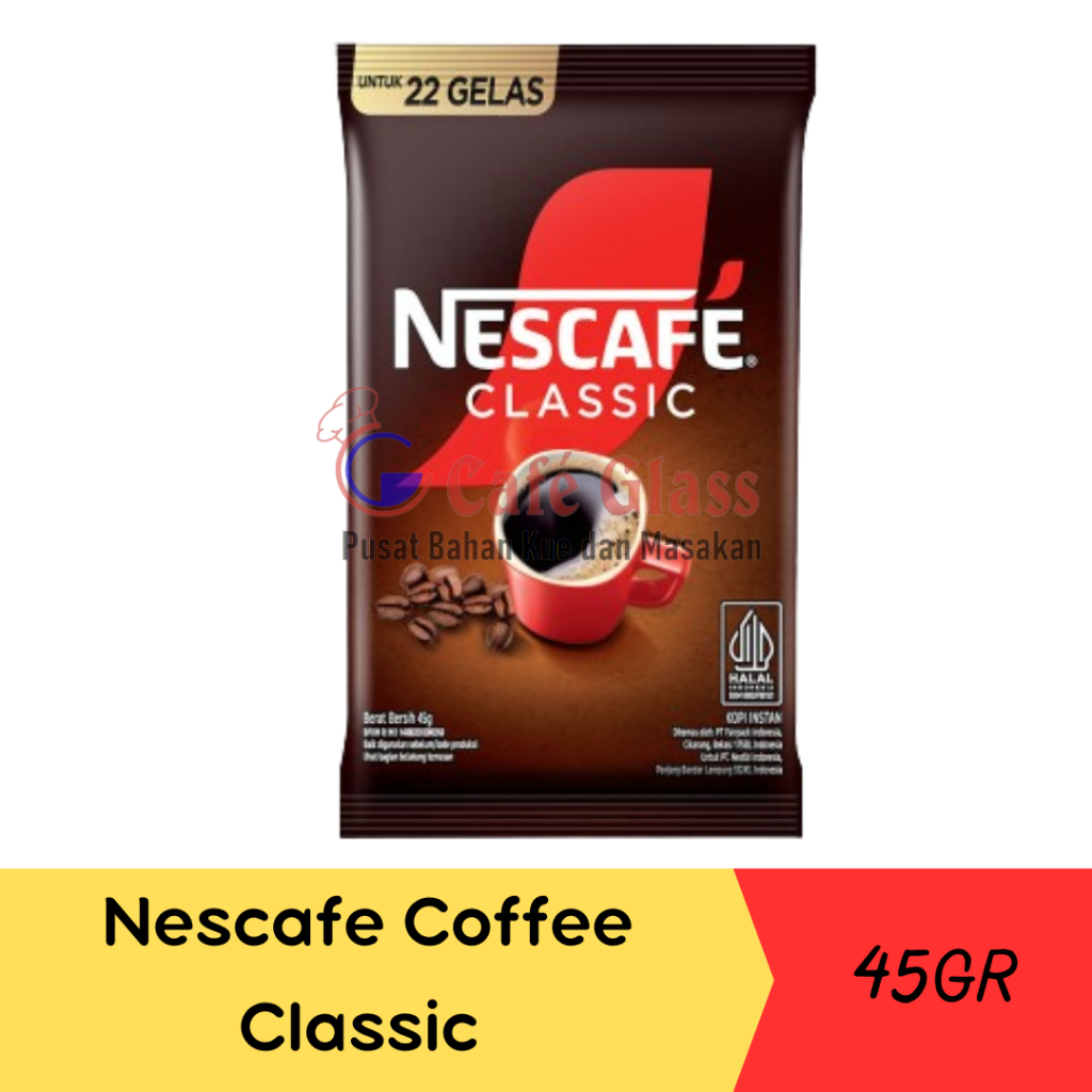 

Nescafe Coffee Hitam Classic Instan Sachet-45GR