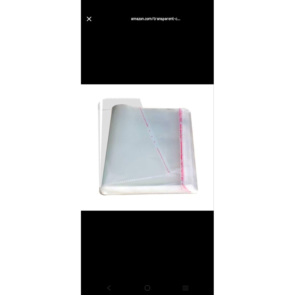 Plastik OPP baju hijab / dress 1RIM 04 SEAL Double Press