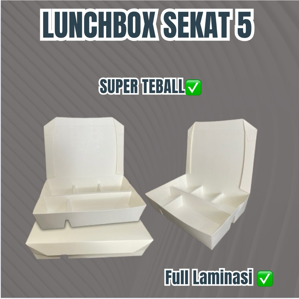 

Kotak Makan Sekat 5 DPE TEBALL - LUNCHBOX SEKAT 5 TERMURAH DAN TERLARIS