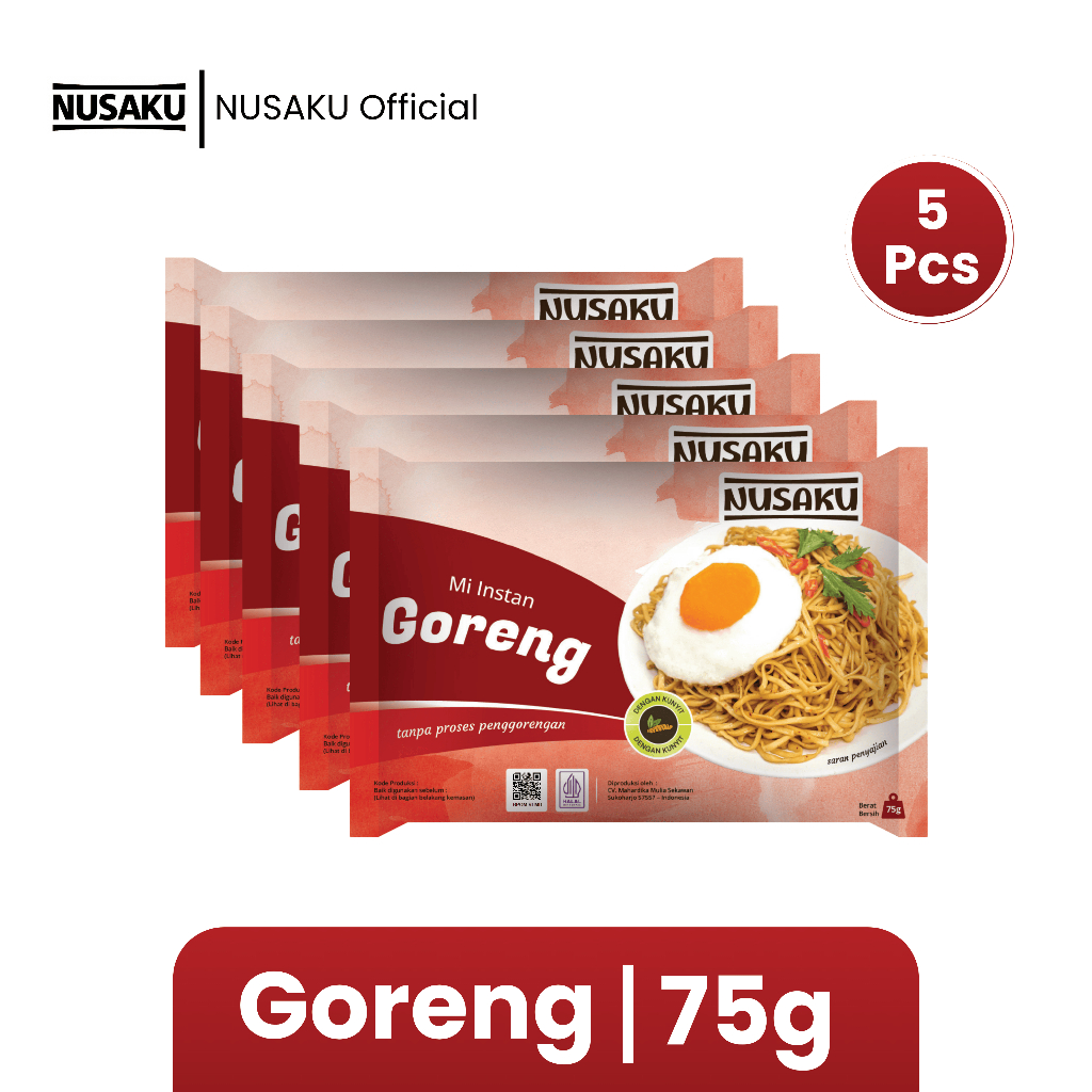 

Nusaku Mie Instan Spicy - 5 PCS