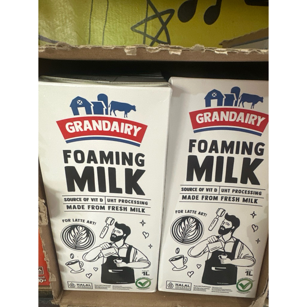 

UHT GRANDAIRY FOAMING MILK 1L