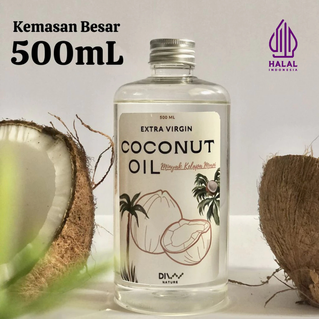 

Extra Virgin Coconut Oil 500ml - VCO / Minyak Kelapa Murni 100% by DIVV Nature