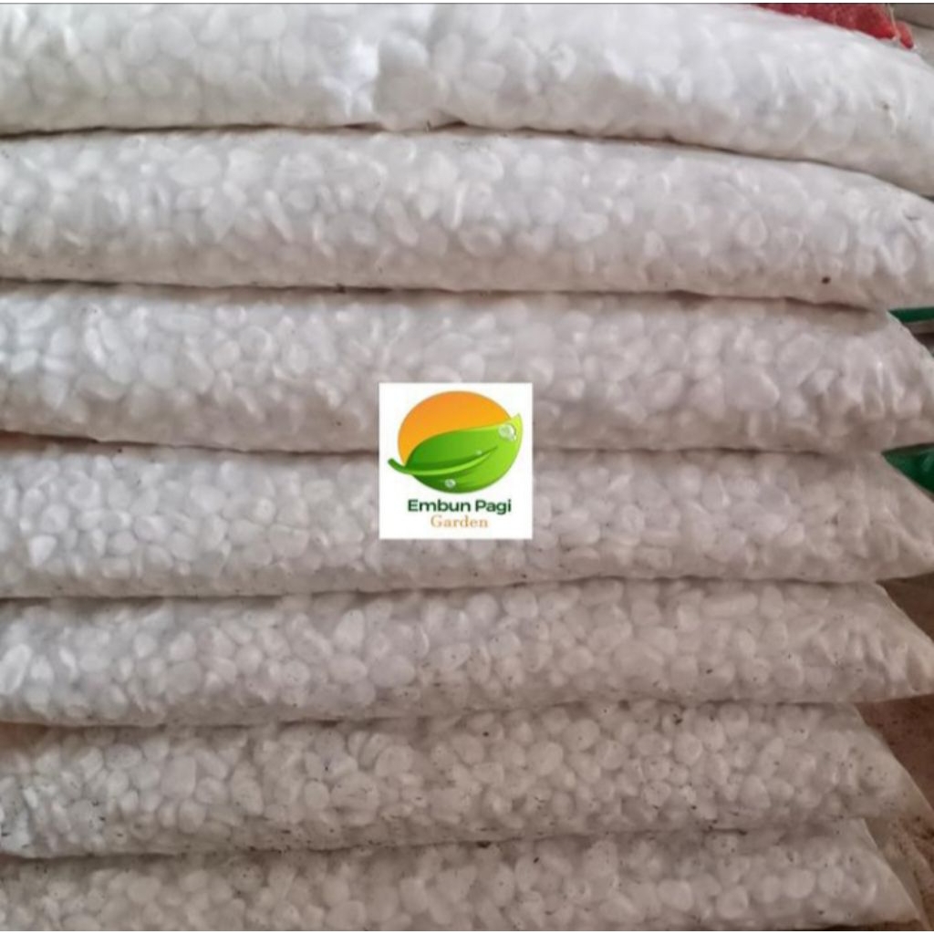 Batu Koral Putih Italy Import 8-10kg Hiasan Taman dan Aquarium