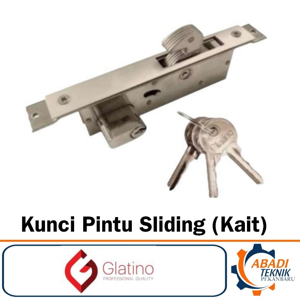 GLATINO Kunci Pintu Alumunium Kaca Sliding Geser Swing Model Kait