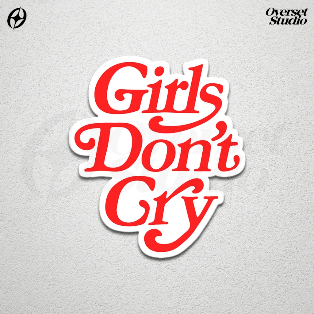 

(GRATIS ONGKIR & COD) Stiker Sticker Girls Don't Cry / Stiker Aesthetic Girls Dont Cry / Sticker Vinyl Glossy /Stiker Aesthetic Kata Kata Girls Dont Cry / Sticker Band / Stiker Brand Lokal / Stiker Satuan / Sticker Custom / Sticker Helm / Stiker Tumbler