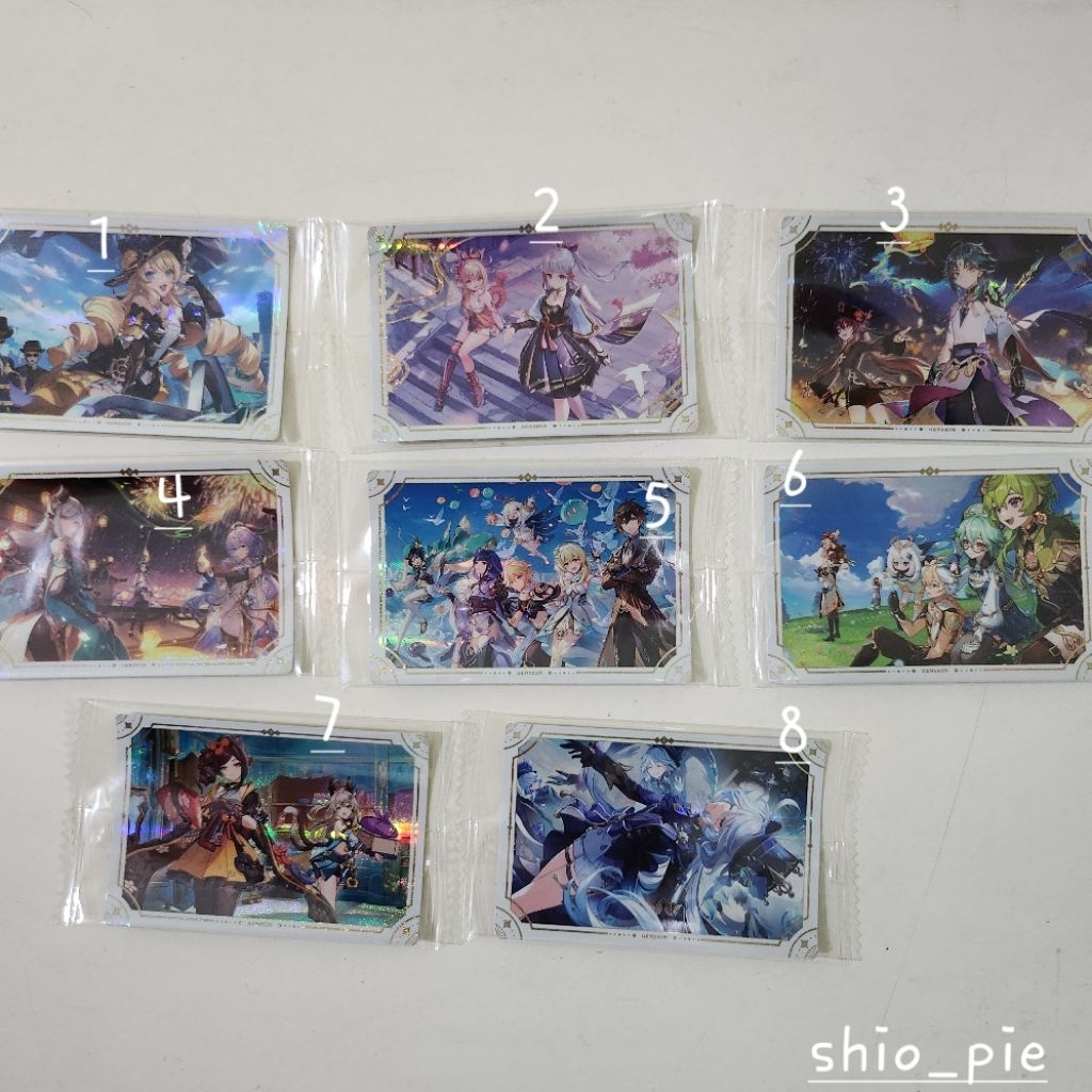 

genshin impact sticker wafer official