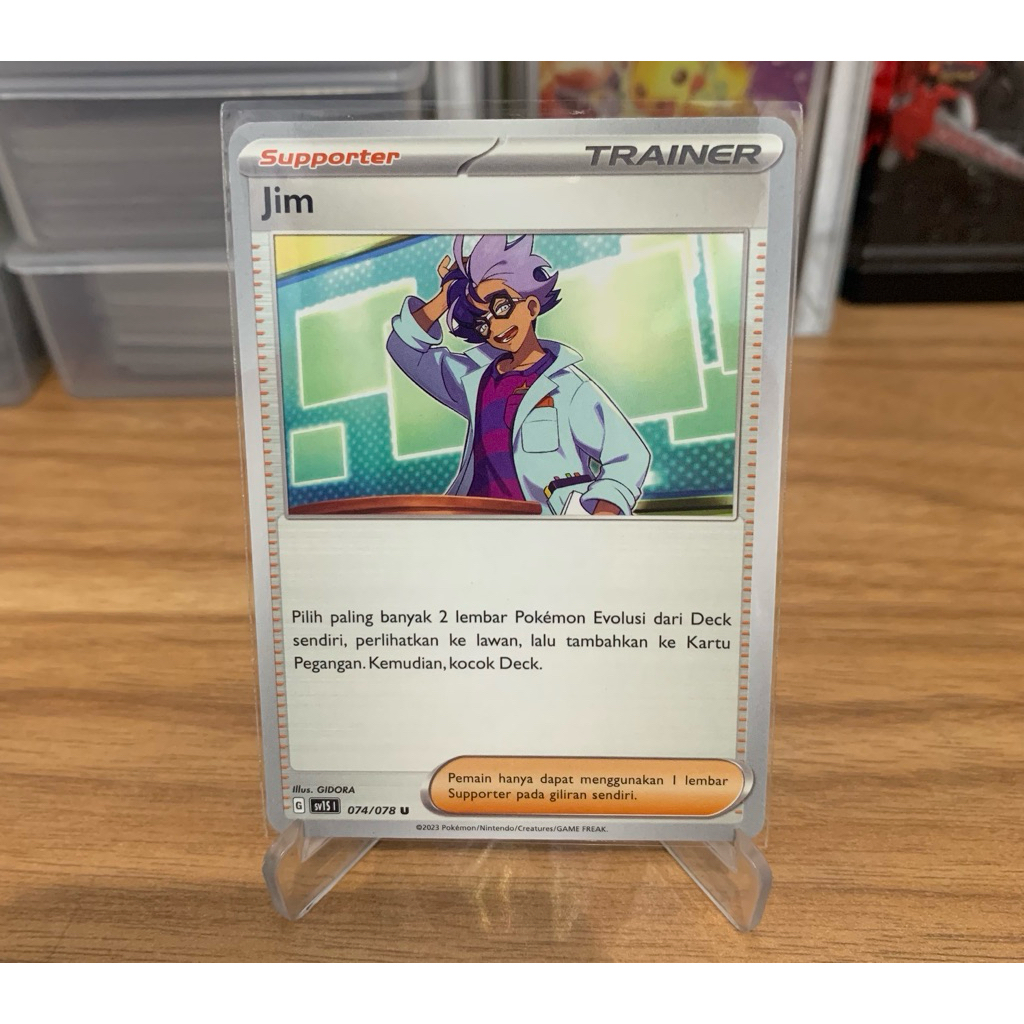 Kartu Pokemon Supporter Jim