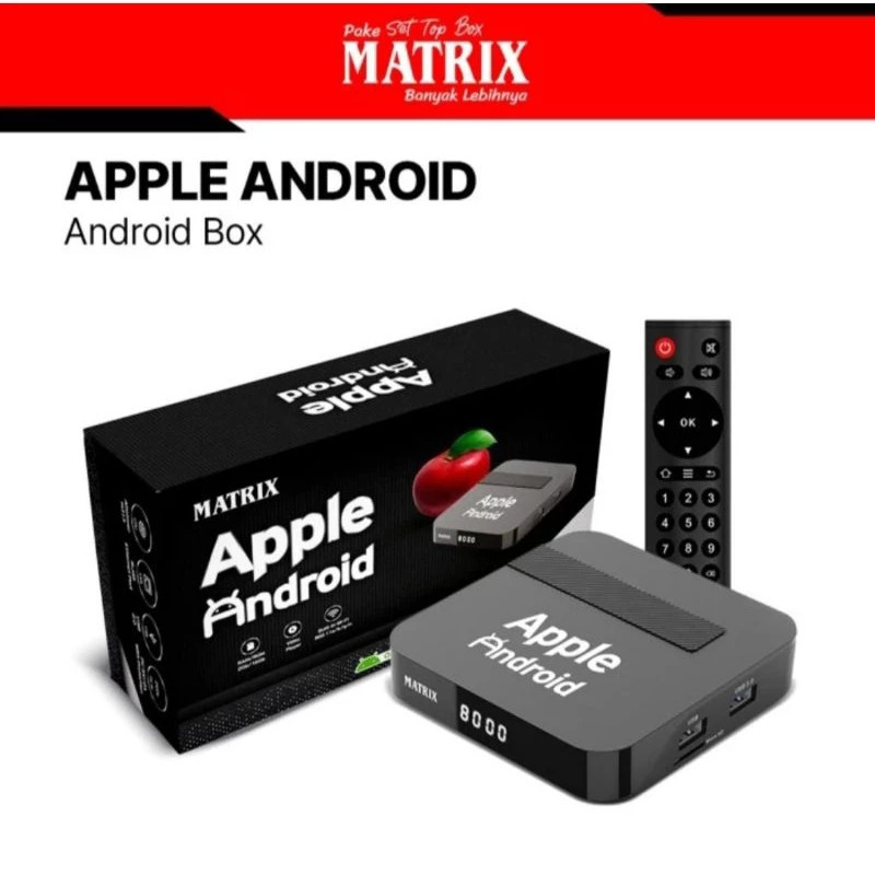 Android TV box Matrix Apple| Android 10 Ram 2Gb Wifi Android TV