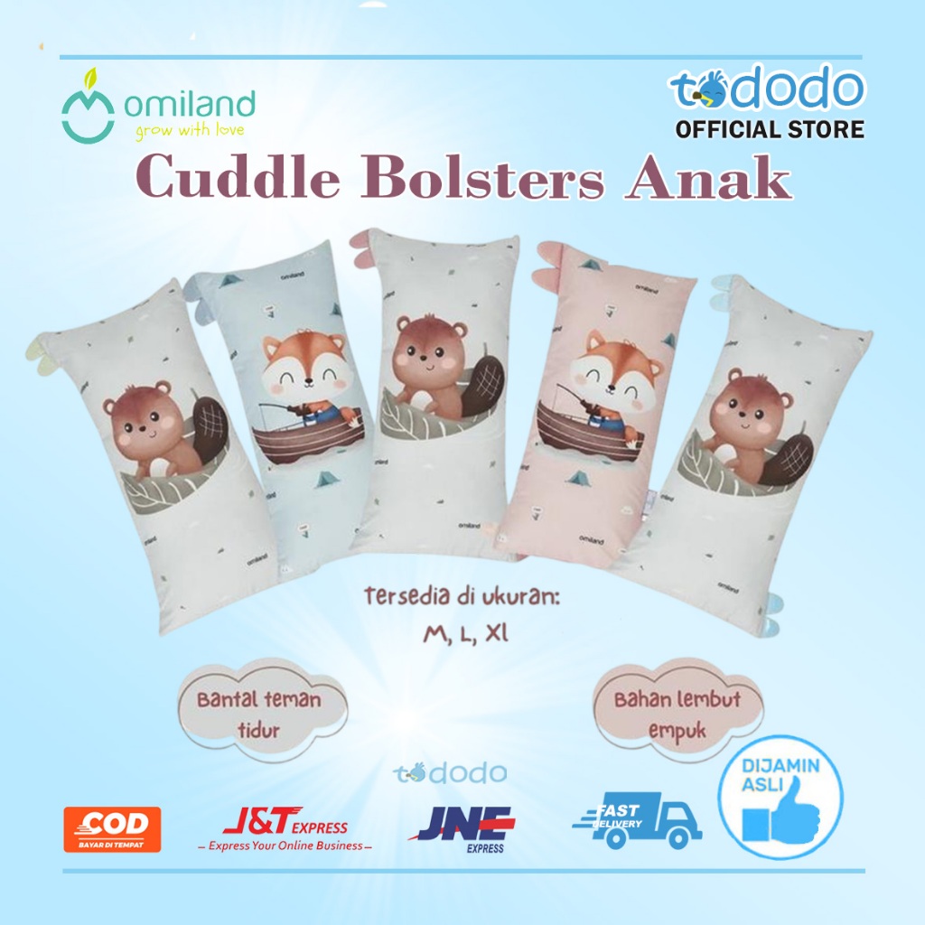 Oland Cuddle Bolter Guling Pelu Bantal Tidur Ana Fo Otter Erie