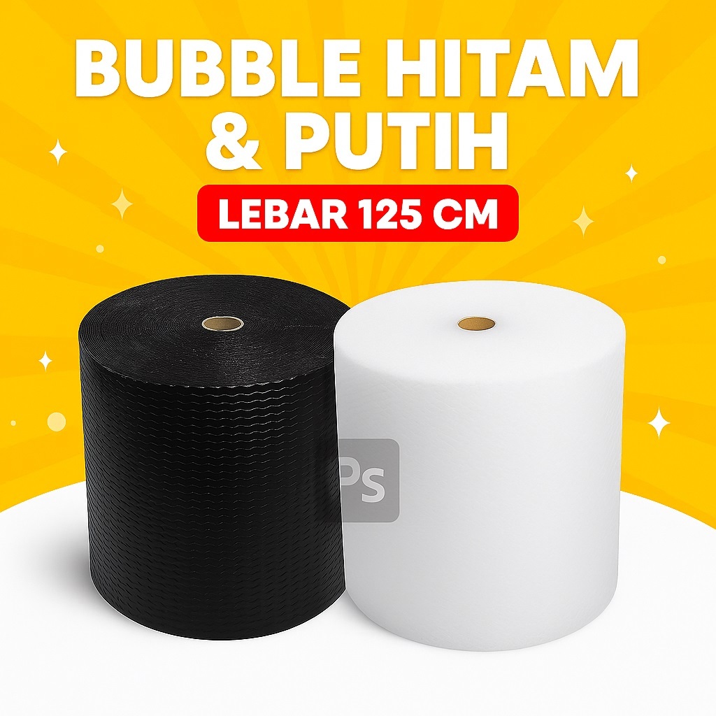 

PLASTIK BUBBLE WARP HITAM / PUTIH