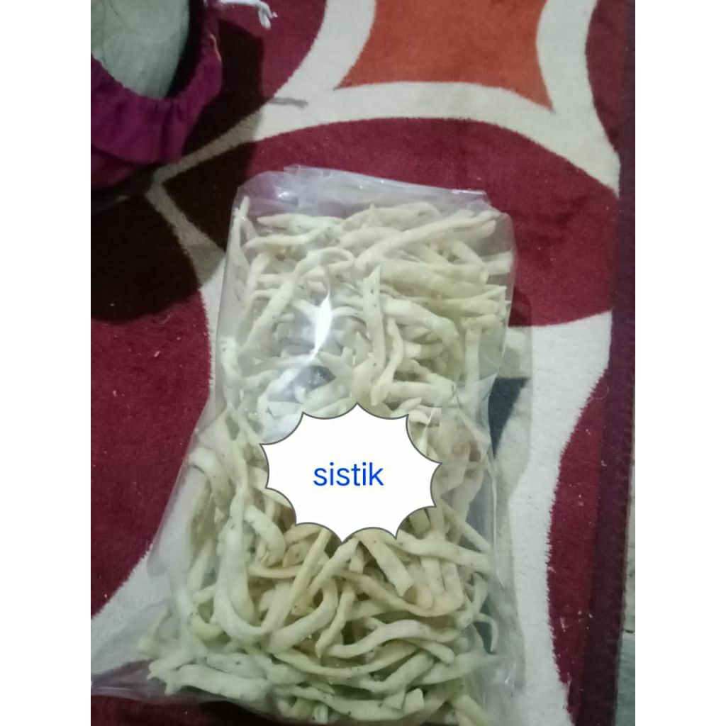 

cemilan sistik 500 gram .alami bahan tanpa pengawet