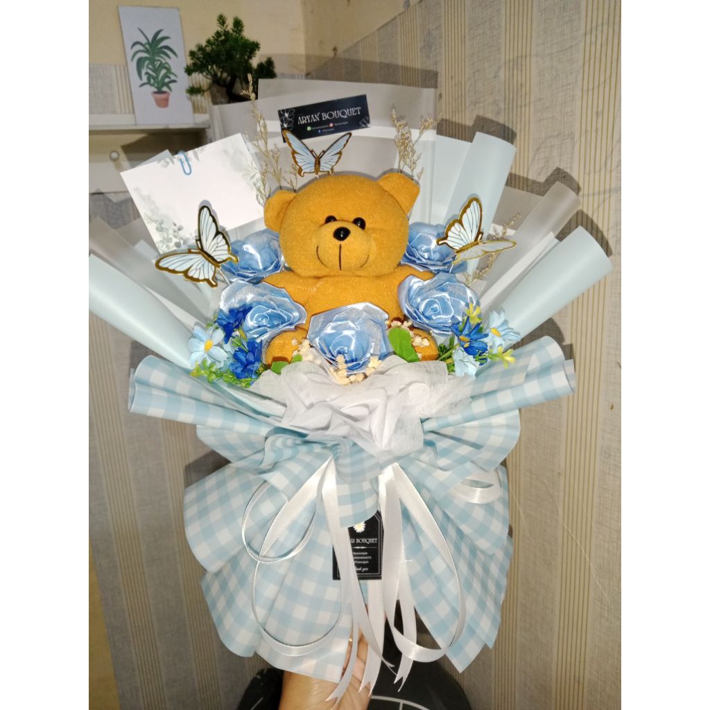 BUKET WISUDA, BUKET BONEKA WISUDA, BUKET MURAH, BUKET KOREAN STYLE, MONEY BOUQUET