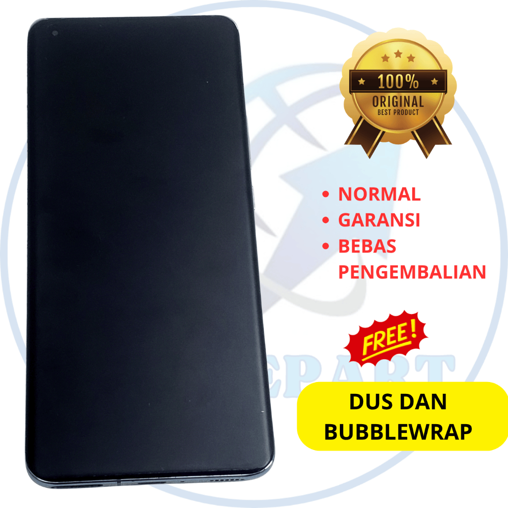 LCD hp xiaomi mi 11 5g - flus frame - amoled - finger on - asli ori copotan cabutan bawaan