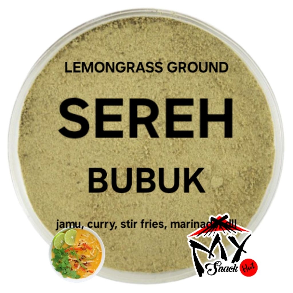 

SERAI BUBUK 100GR PURE LEMONGRASS CYMBOPOGON GROUND POWDER BUMBU REMPAH MINUMAN MASAK SEREH ROTI KUE
