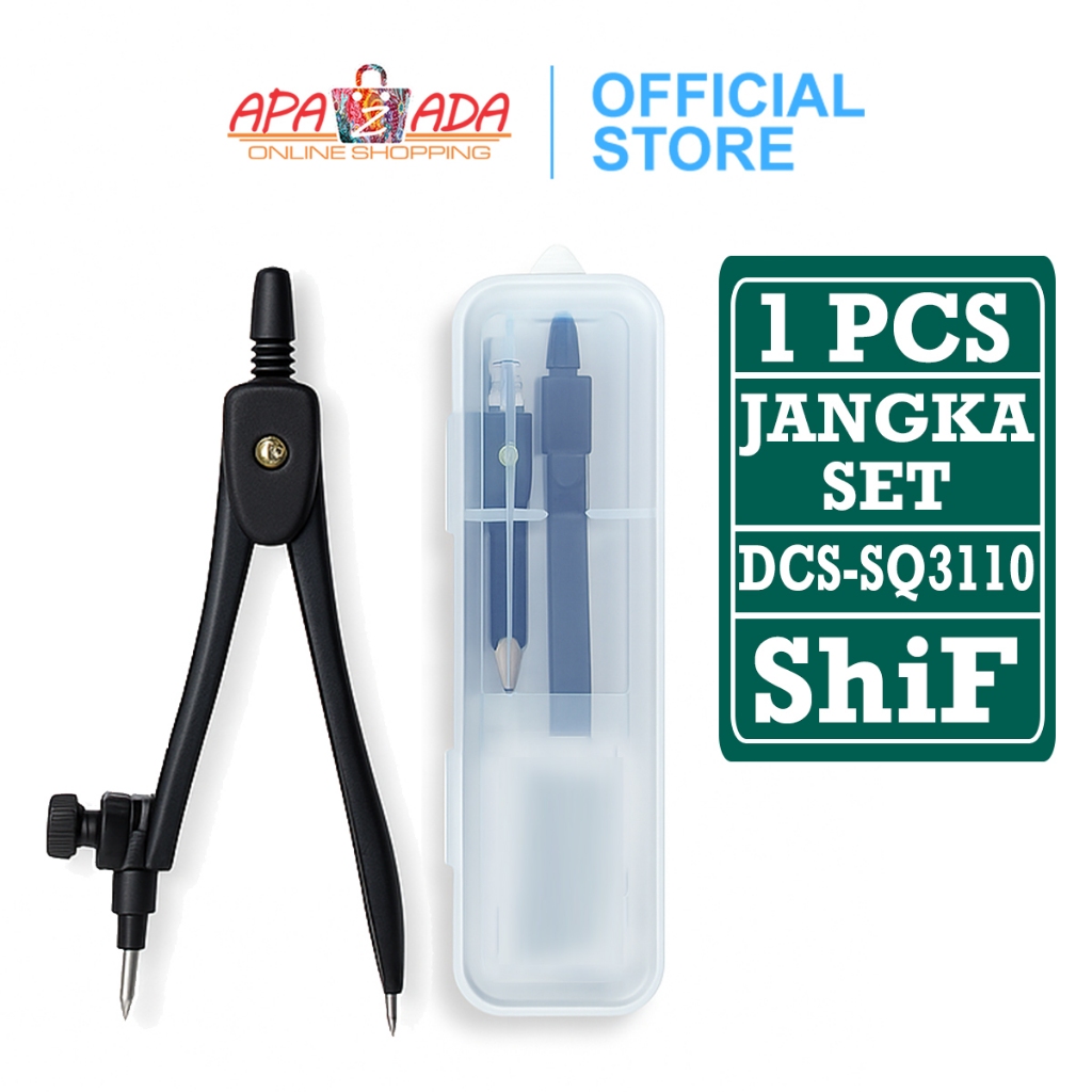 

Apazada - Jangka Set Satuan [1 Pcs Jangka] / Math Set / Drawing Compass Set No.3110