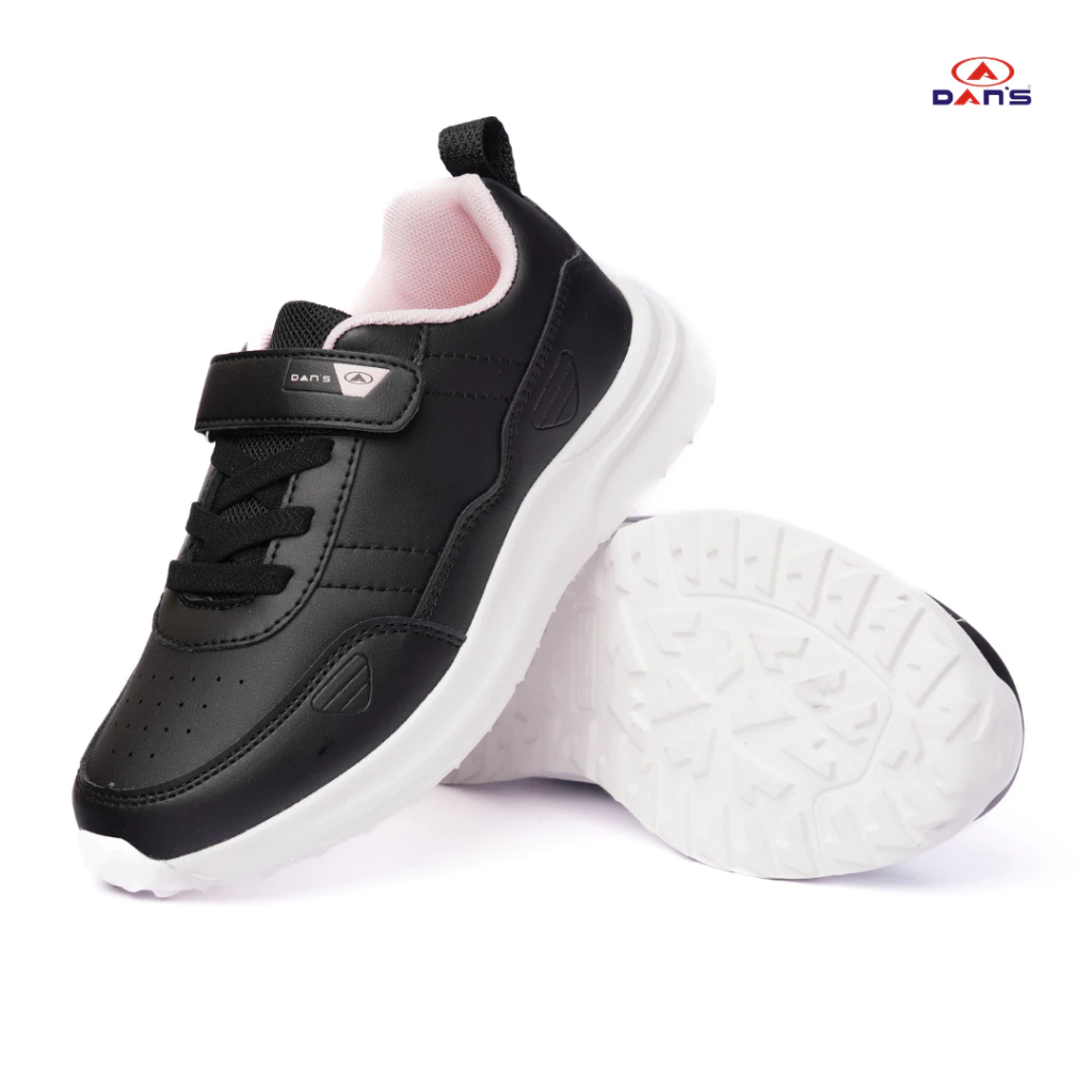 DANS - Sepatu Anak Perempuan - Narma (TK) | Sneakers untuk Sekolah Warna Hitam